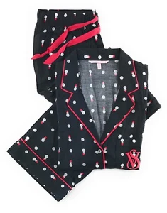Victorias Secret Dreamer Modal Flannel Pajama Set Pajamas SNOWMEN NWT S - Picture 1 of 2