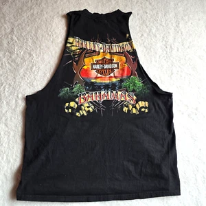 Harley Davidson Bahamas Schwarz Baumwolle Tank Top Shirt Herren Gr. XL - Bild 1 von 7