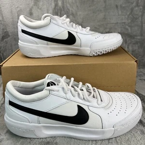 Nike Zoom Court Lite 3 Shoes Mens Size 13 Sneakers White Black DH0626 100 - Picture 1 of 13