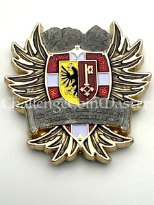 F43 Marine Security Guard Detachment Geneva Switzerland Challenge Coin - Picture 1 of 2