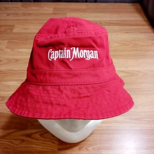 Captain Morgan Bucket Hat Red Size S/M Port Authority - Picture 1 of 5