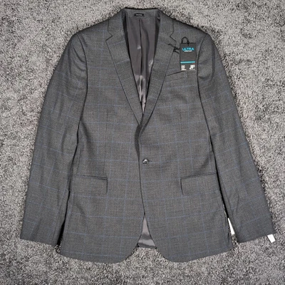 J Ferrar Ultra Comfort & Stretch Sport Coat Men's 40 Long Gray Lined Jacket NWT - Image 1 of 4