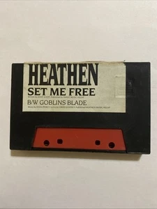 Heathen Set Me Free/ Goblins Blade Red Cassette Tape Cassingle Thrash Metal 1987 - Picture 1 of 5