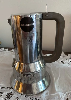 Máquina de café espresso Alessi 300 ml 9090 de Richard Sapper, 6 tazas de café espresso Foto 1 de 4