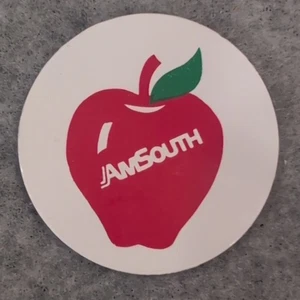 AMSouth Bank Red Apple Magnet Souvenir Retro Vintage Style - Bild 1 von 2