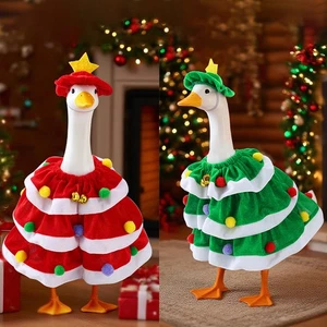 Porch Goose Christmas Costume Hat And Cape Holiday Outfit Clothing Costume Decor - Picture 1 of 23