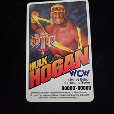 Tarjeta telefónica World Championship Wrestling WCW Hulk Hogan Halloween Havoc 1995 Foto 1 de 2