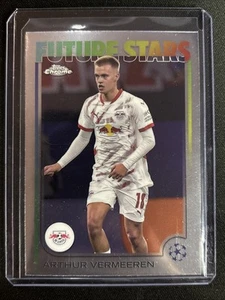 🔥Arthur Vermeeren 2024-25 Topps Chrome UEFA Club Competitions #135 Future Stars - Picture 1 of 2