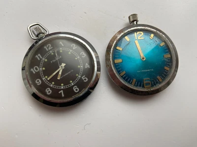 LOTE ANTIGO LINDO RELÓGIO DE BOLSO УМФ UMF CALMLA REGULADOR GDR PARA PEÇAS - Imagem 1 de 4