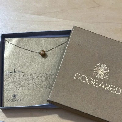 NUEVO EN CAJA Collar Dogeared Cadena Llena de Oro 18 KGF Patata Natural 18"" De Colección Foto 1 de 4