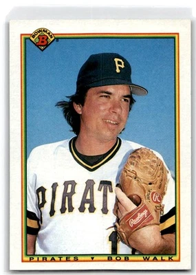 1990 Bowman #163 Bob Walk - Image 1 of 2
