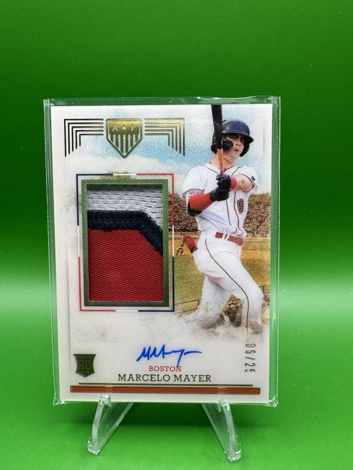 2023 Panini Chronicles MARCELO MAYER Americas Pastime Patch Auto Gold /25 SP - Image 1 of 3