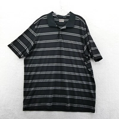 Camisa Polo Under Armour 2XL Suelta Para Hombre Negra Gris Rayas Manga Corta Golf Foto 1 de 4
