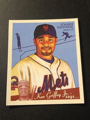 2008 Upper Deck Goudey Mini Red Back Johan Santana #112 - Image 1 of 2