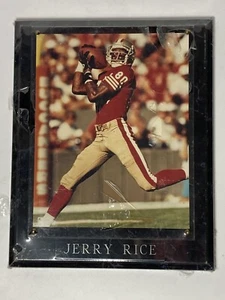 Sealed Jerry Rice 49ers #80 Marble Plaque Glass Display 10.5 X 13 in Hangable - Picture 1 of 7