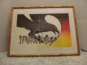 Signed Lithograph by James A. Rome "The Emissary"# 20/60 Framed 25x19 in - Picture 1 of 7