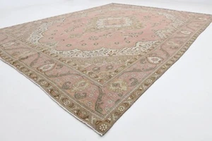 9.2x12.1 Ft Anatolian Rug, Vintage Oversized Rug, Turkish Oushak Rug, 9x12 Rug - Picture 1 of 11