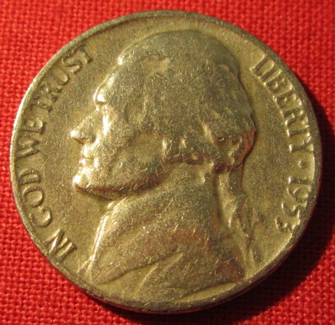 1953 P Jefferson Nickel - Circulated - Actual Coin in Photos  (2721) Cover