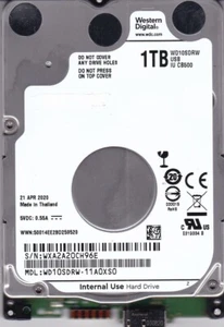 WD10SDRW-11A0XS0 s/n: WXA2A2 APR/ 2020 Thailand 1TB USB 3.0 2.5" WESTERN DIGITAL - Picture 1 of 5