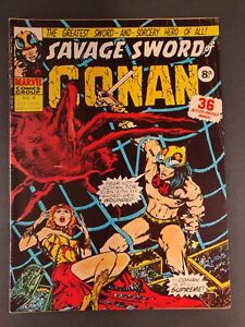 SAVAGE SWORD OF CONAN #4 (Marvel UK 1975) Pence Version Magazine