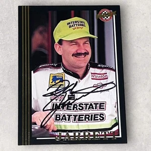 Dale Jarrett INTERSTATE JGR #18 1992 BLACK MAXX #U9 VINTAGE signed NASCAR card - Picture 1 of 1