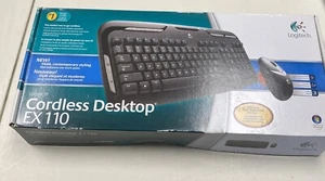 Logitech kabelloser Desktop EX110 kabellose Maus & Tastatur - Bild 1 von 6
