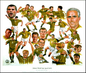 Ireland World Cup Squad 2002:  Limited Edition Print by Peter Deighan 