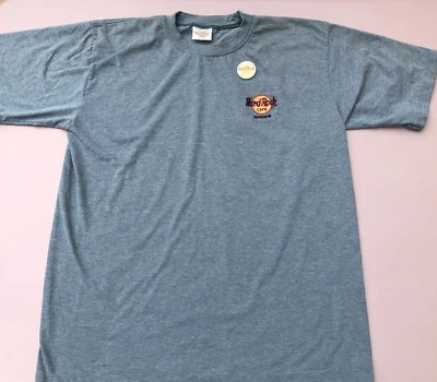 Camiseta De Colección Grande Hard Rock Café Bangkok Logo Verde Brezo Puntada Única Foto 1 de 4