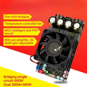 2*300W Stereo Digital Amplifier Board High Power Mono 600W Audio Sound Subwoofer - Picture 1 of 15