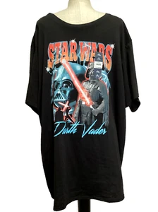 STARS WARS DARTH VADER Black Graphic Print Short Sleeve Crew Neck Tee Sz. 3XL* - Picture 1 of 5