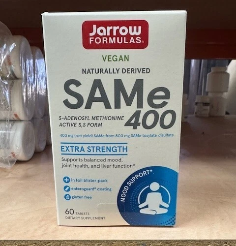 SAM-e (S-Adenosyl-L-Methionine) 400mg, 30 Enteric-Coated Tablets - Jarrow For... - Image 1 of 1