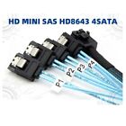 Internal Hd Mini Sas Sff-8643 To 4 Sata Female Connect To Hard Drive Cable 1M
