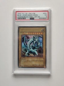 Yu-Gi-Oh Blue Eyes White Dragon PSA 5 1.Edition Legend Of Blue Eyes LOB-000 - Bild 1 von 2