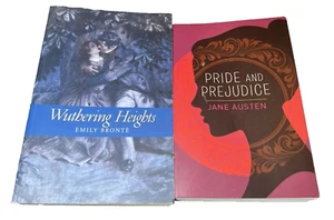 Books Lot 2 Classic Novels Withering Heights Pride and Prejudice - Picture 1 of 19
