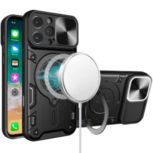 Custodia per iPhone 16 PRO MAX Anello Cerchio Magnetico Protezione Obiettivo + Vetro Temperato - Foto 1 di 12