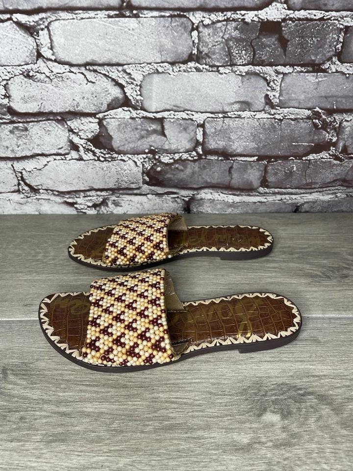 Sandalias múltiples Sam Edelman Gunner 3 perlas melocotón para mujer talla 6,5 M EE. UU./36,5 UE Foto 1 de 4