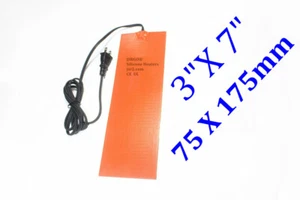 Almohadilla Calefactora 3" X 7" 75mm X 175mm 120V 30W con Termostato de 15C SIN 3M con Enchufe - Imagen 1 de 12