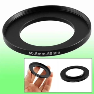 Office Camera Metal Repairing 40.5mm-58mm Step Up Filter Ring Adapter Black - Picture 1 of 1