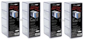 4x Ultra PRO 4 Compartment Storage Box Holds 240 Trading Cards 81163 - Picture 1 of 4