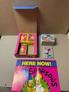 Topps 1990 The Simpsons Cards Stickers Partially Opened Box - Picture 1 of 6