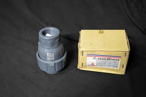ASAHI AV VALVE TRUE UNION BALL CHECK VALVE 1" ~ PVC ~ EDPM ~ THREAD TYPE ~ - Picture 1 of 7