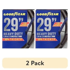 Goodyear Reifen 29 Zoll x 1,9 Zoll - 2,3 Zoll Schwerlast Fahrradschlauch, schwarz, 2er Pack - Bild 1 von 3