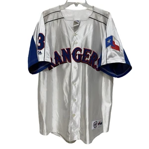 Maglia da baseball vintage Texas Rangers Rodriguez 3 MLB taglia XL Majestic Korea #3 - Foto 1 di 10