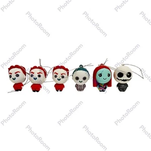 Hallmark Mystery Ornaments Nightmare Before Christmas Jack Sally Lock Set of 6 - Picture 1 of 4