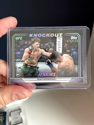 Jack Jenkins Rookie Silver Holo /125 - 2024 Topps UFC Knockout #84 - Image 1 of 2