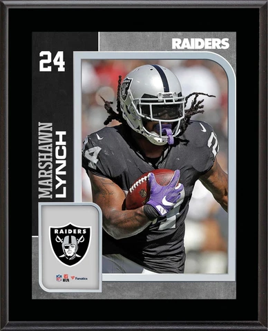 Marshawn Lynch Oakland Raiders 10.5x13 Sublimated Player Plaque - Fanatics Cover