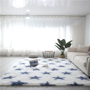 Fluffy Rugs Anti-Slip Large SHAGGY RUG Super Soft Mat Living Room Bedroom Carpet - Picture 1 of 57
