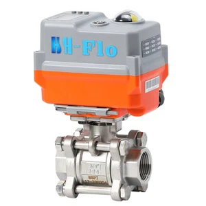 Valvola a sfera elettrica controllo integrale proporzionale 1/2"-2" 0-10V 24V ritorno automatico - Foto 1 di 8