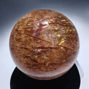 Goldene Rutilquarz Marmor Kugel - Bild 1 von 11