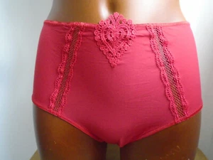 Maison Lejaby Elixir Attrape Coeur Full Briefs Red L FR 4 High Waist BNWT - Picture 1 of 3